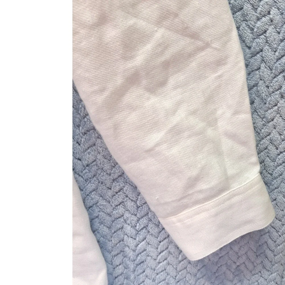 Banana Republic White 100% Linen Utility Jumpsuit Long Sleeve NWT S 882685-01-1